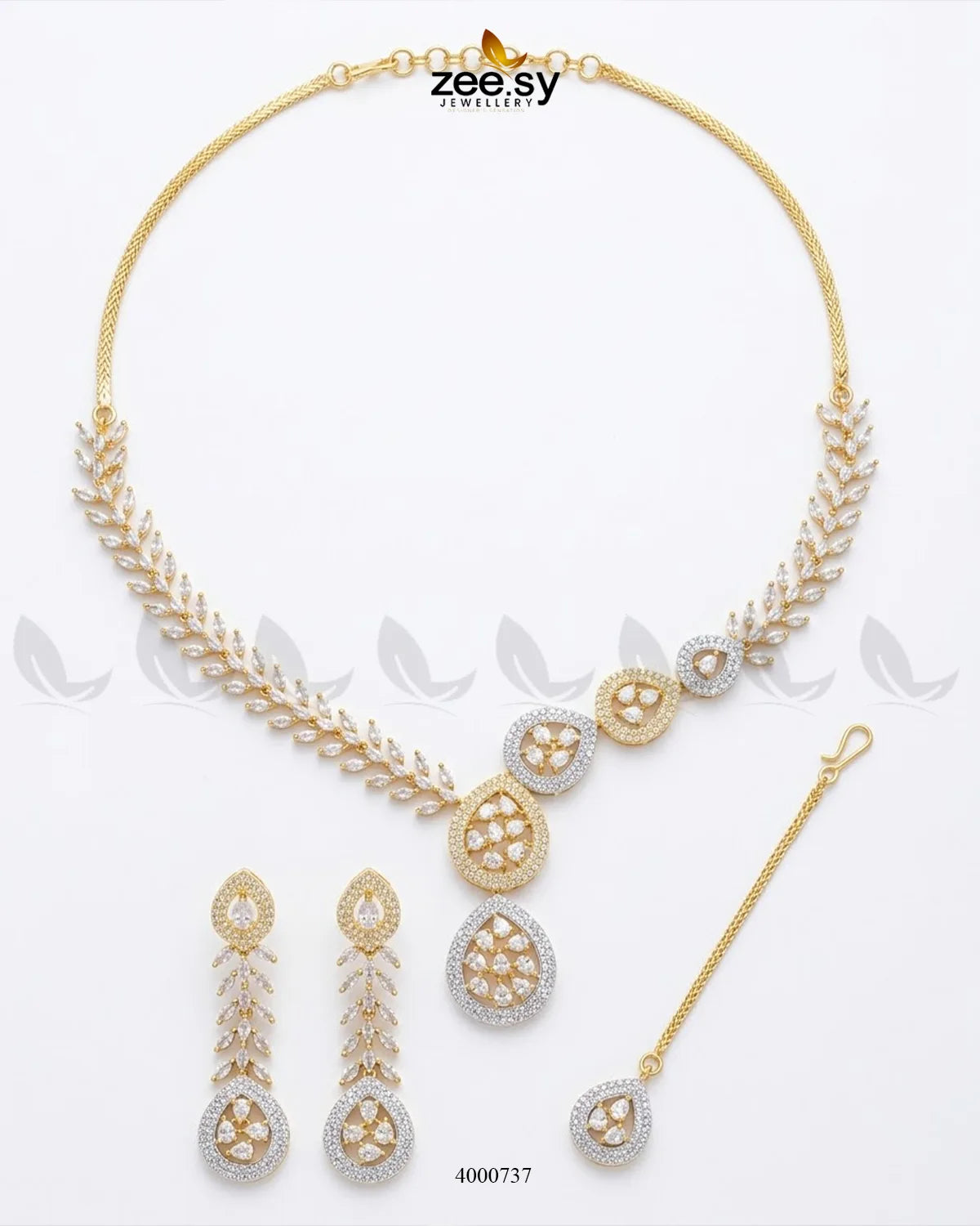 Leafy Vine AD Necklace Set