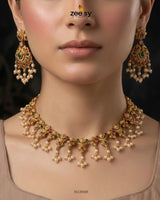 Linear Seed Pearl Necklace Set Necklace Sets - Zeesy Jewellery Pakistan | Premium Artificial & Imitation Jewellery