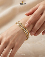 Lumina Triple Strand Bracelet Bracelet - Zeesy Jewellery Pakistan | Premium Artificial & Imitation Jewellery