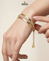 Lumina Triple Strand Bracelet Bracelet - Zeesy Jewellery Pakistan | Premium Artificial & Imitation Jewellery
