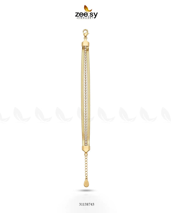 Lumina Triple Strand Bracelet Bracelet - Zeesy Jewellery Pakistan | Premium Artificial & Imitation Jewellery