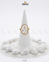 Luminous Baroque Gilded Molten Ring