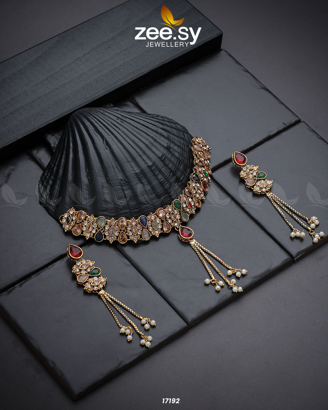 Lustrous Gemstones Necklace