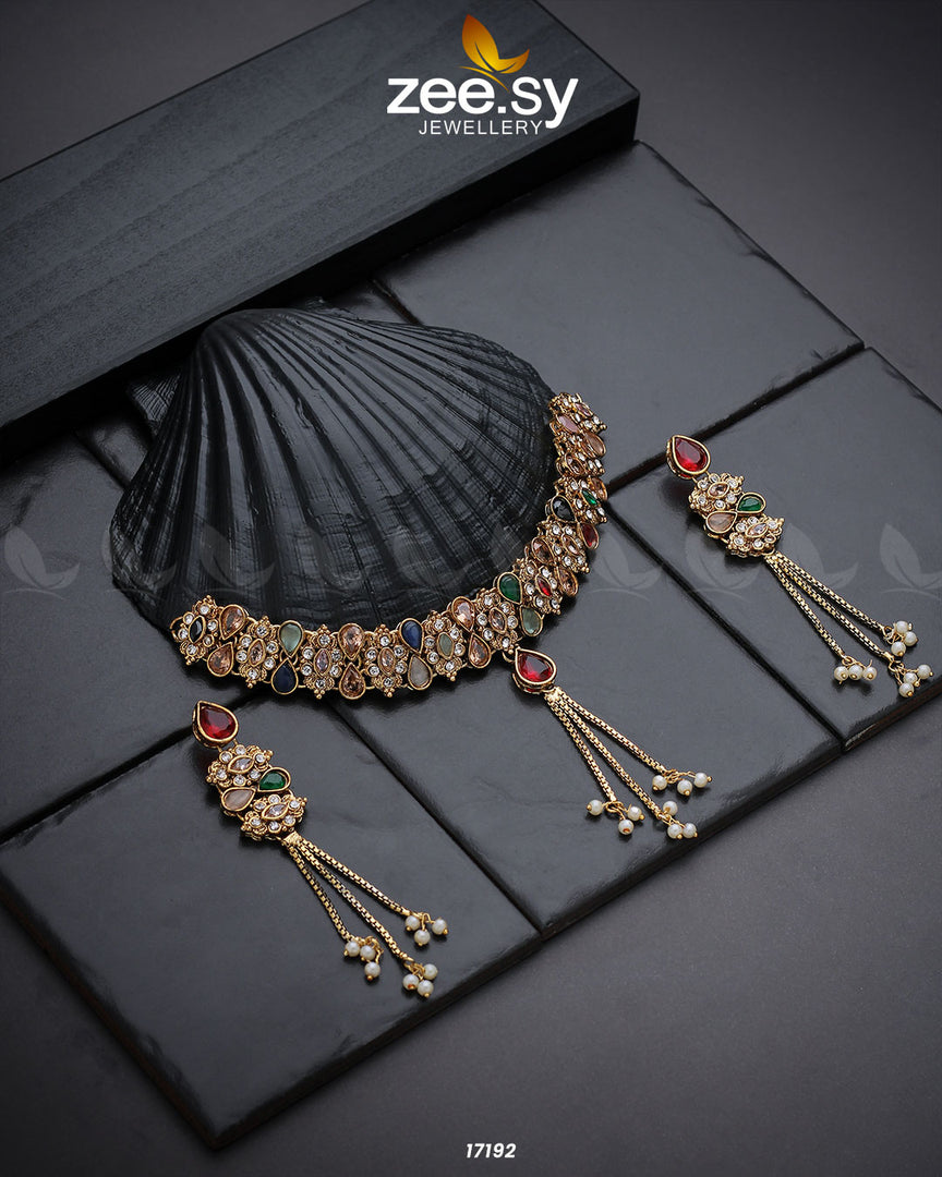 Lustrous Gemstones Necklace