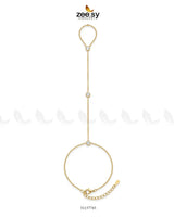 Luxe Bezel Finger Bracelet