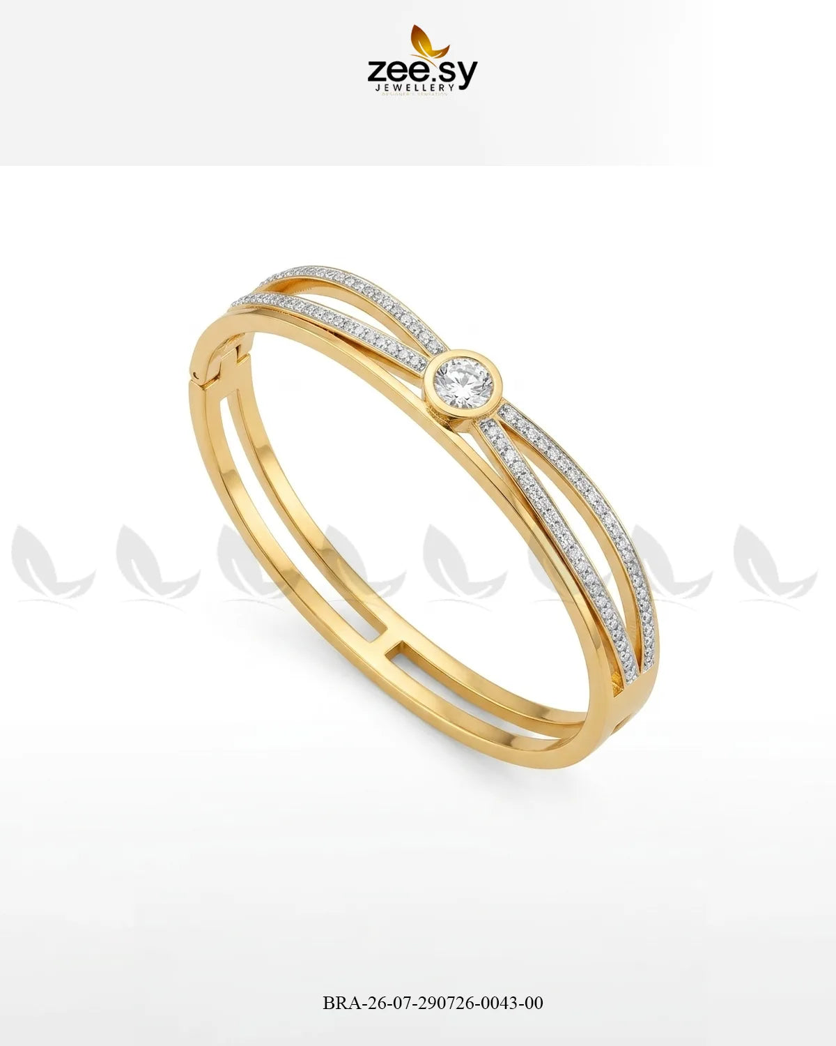 Luxe Infinity Paved Cuff Bracelet Bracelet - Zeesy Jewellery Pakistan | Premium Artificial & Imitation Jewellery