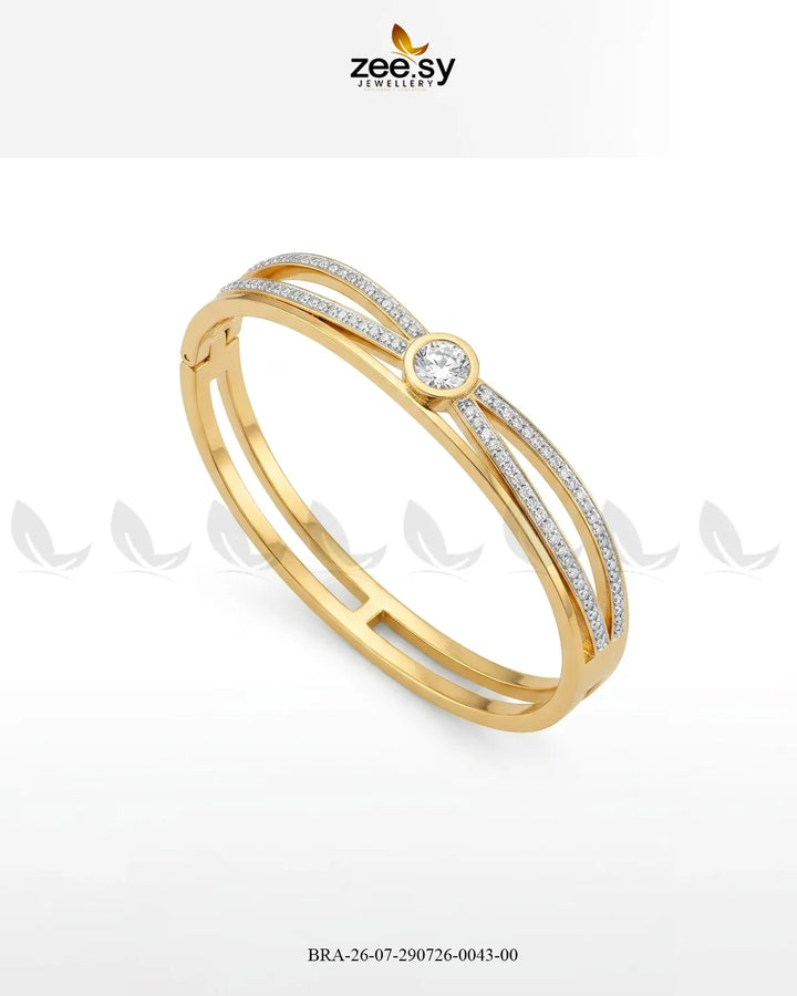 Luxe Infinity Paved Cuff Bracelet Bracelet - Zeesy Jewellery Pakistan | Premium Artificial & Imitation Jewellery