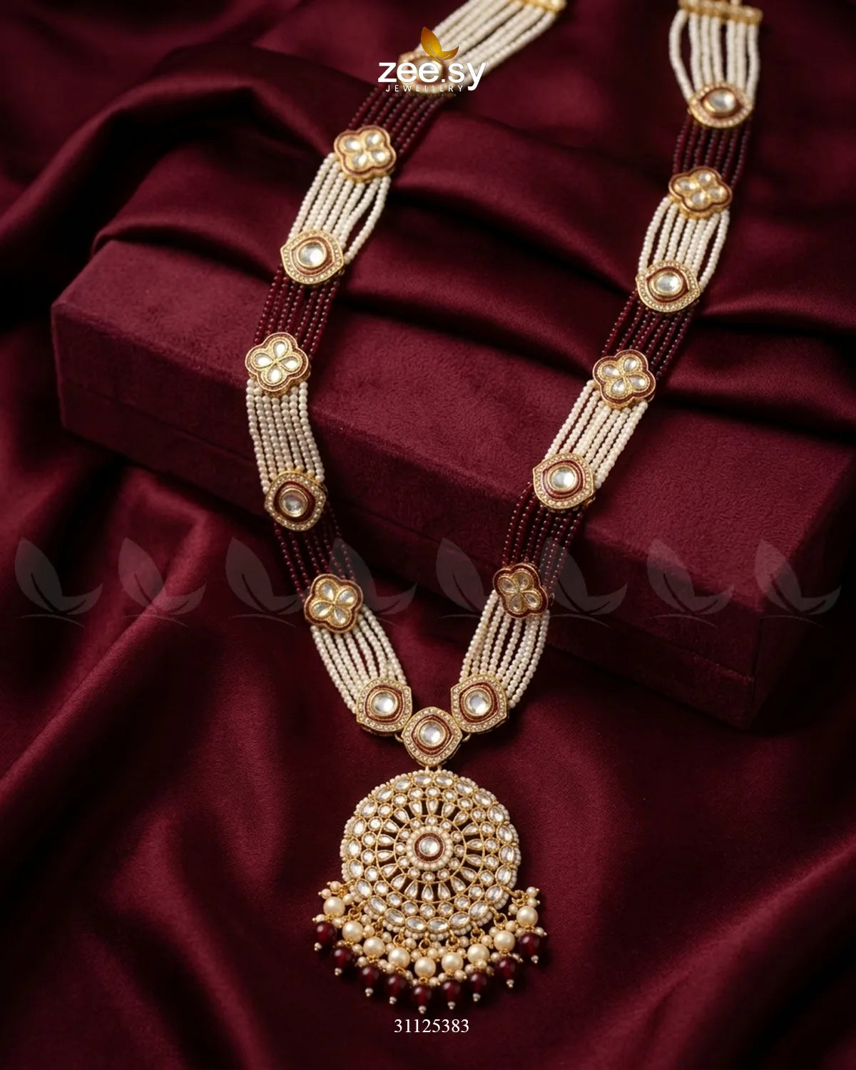 Luxurious Broad Carved Bridal Set Bridal Set - Zeesy Jewellery Pakistan | Premium Artificial & Imitation Jewellery