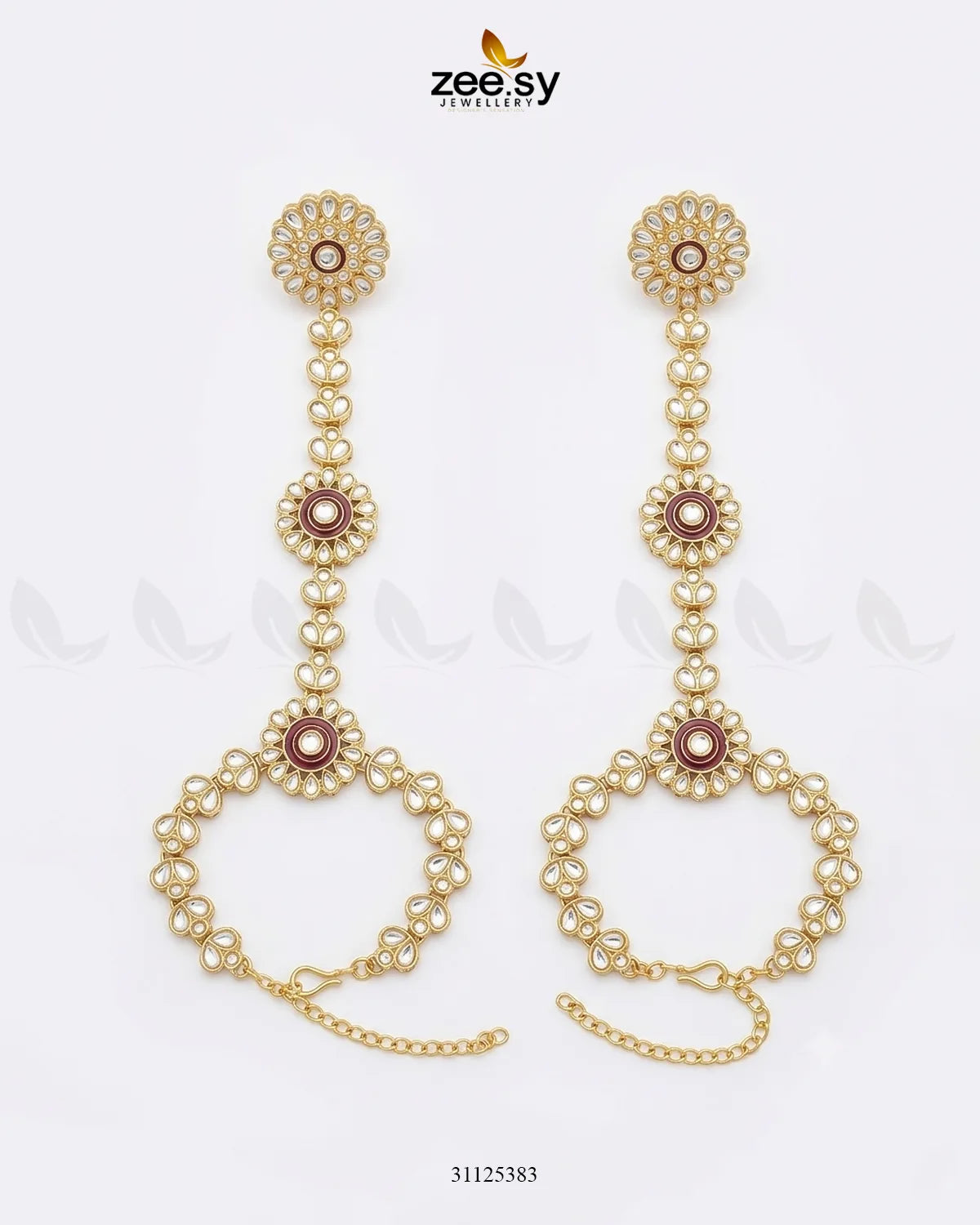 Luxurious Broad Carved Bridal Set Bridal Set - Zeesy Jewellery Pakistan | Premium Artificial & Imitation Jewellery