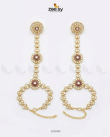Luxurious Broad Carved Bridal Set Bridal Set - Zeesy Jewellery Pakistan | Premium Artificial & Imitation Jewellery