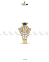 Luxurious Diamond Cluster Ring Finger Ring - Zeesy Jewellery Pakistan | Premium Artificial & Imitation Jewellery