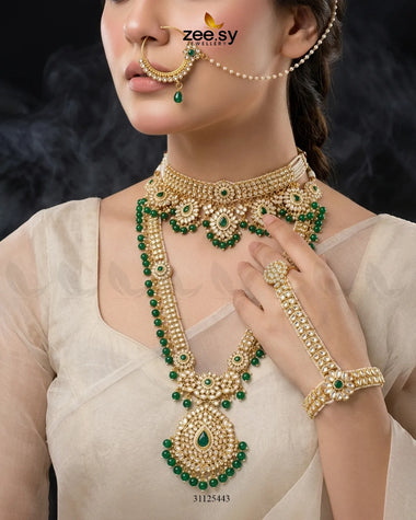 Luxurious Elaborate Grand Bridal Set Bridal Set - Zeesy Jewellery Pakistan | Premium Artificial & Imitation Jewellery