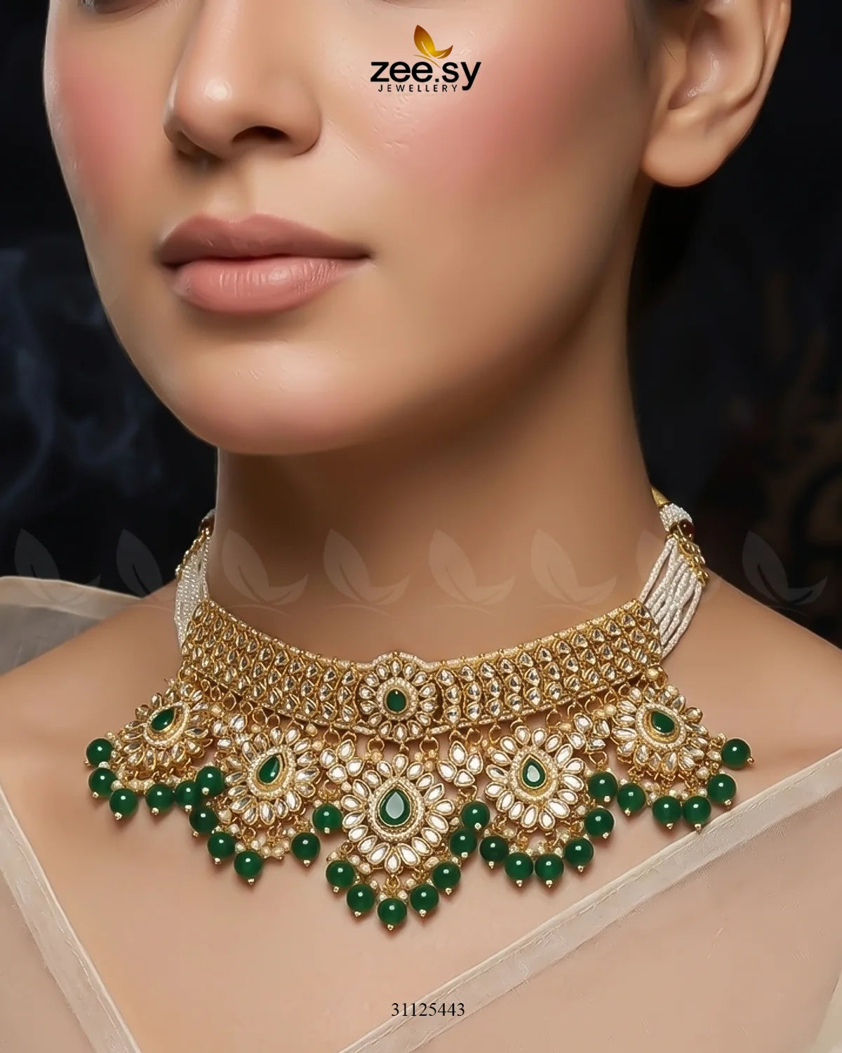 Luxurious Elaborate Grand Bridal Set Bridal Set - Zeesy Jewellery Pakistan | Premium Artificial & Imitation Jewellery