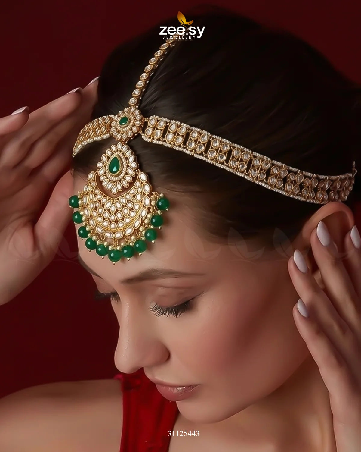 Luxurious Elaborate Grand Bridal Set Bridal Set - Zeesy Jewellery Pakistan | Premium Artificial & Imitation Jewellery