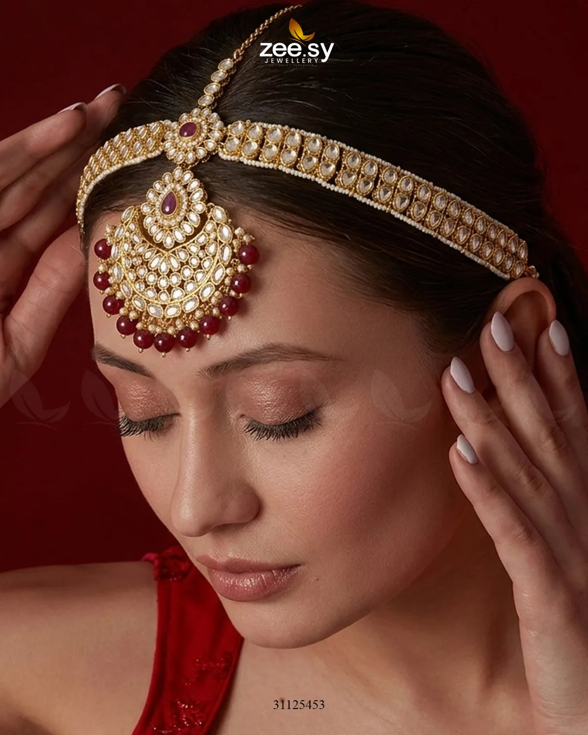 Luxurious Elaborate Grand Bridal Set Bridal Set - Zeesy Jewellery Pakistan | Premium Artificial & Imitation Jewellery