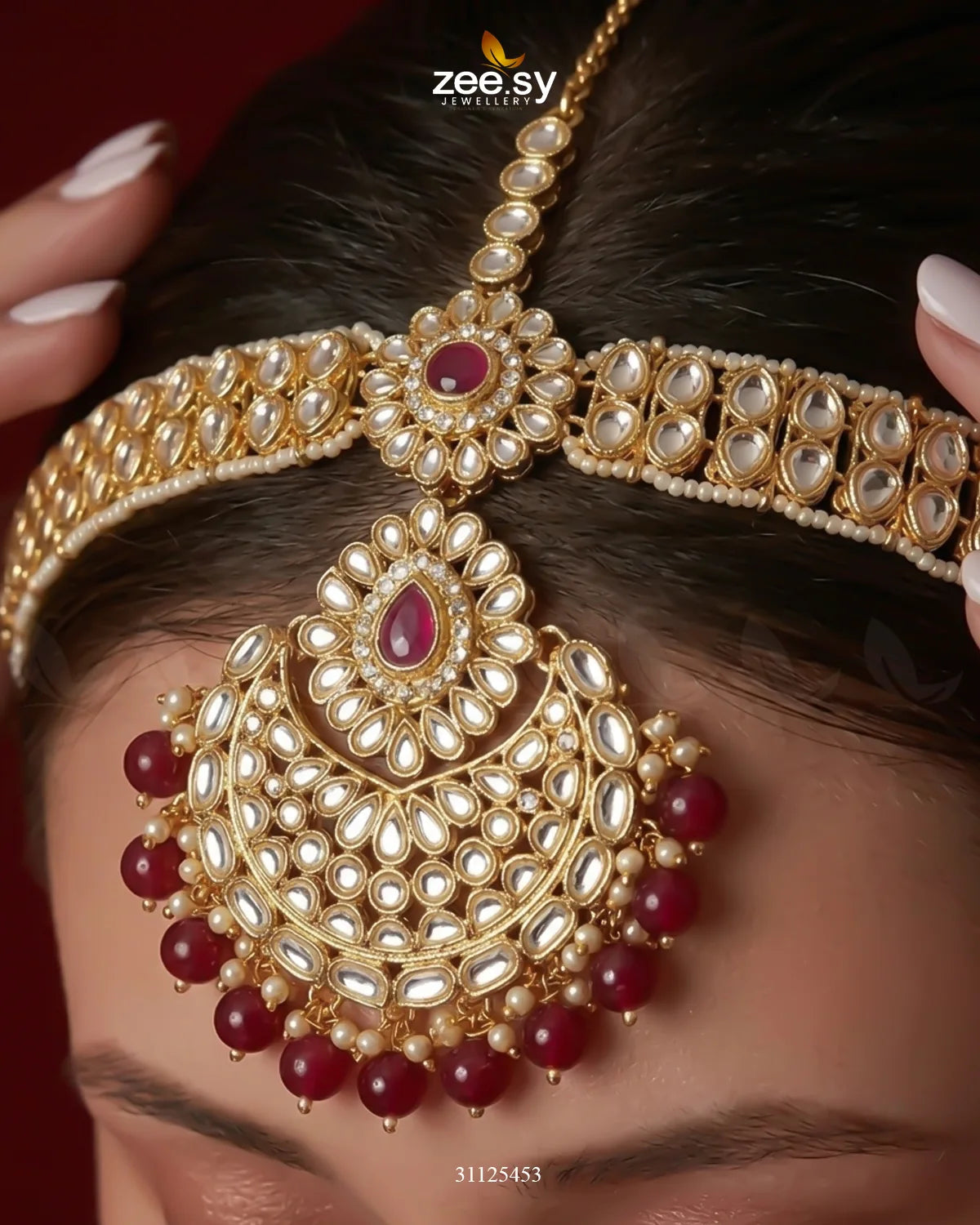 Luxurious Elaborate Grand Bridal Set Bridal Set - Zeesy Jewellery Pakistan | Premium Artificial & Imitation Jewellery