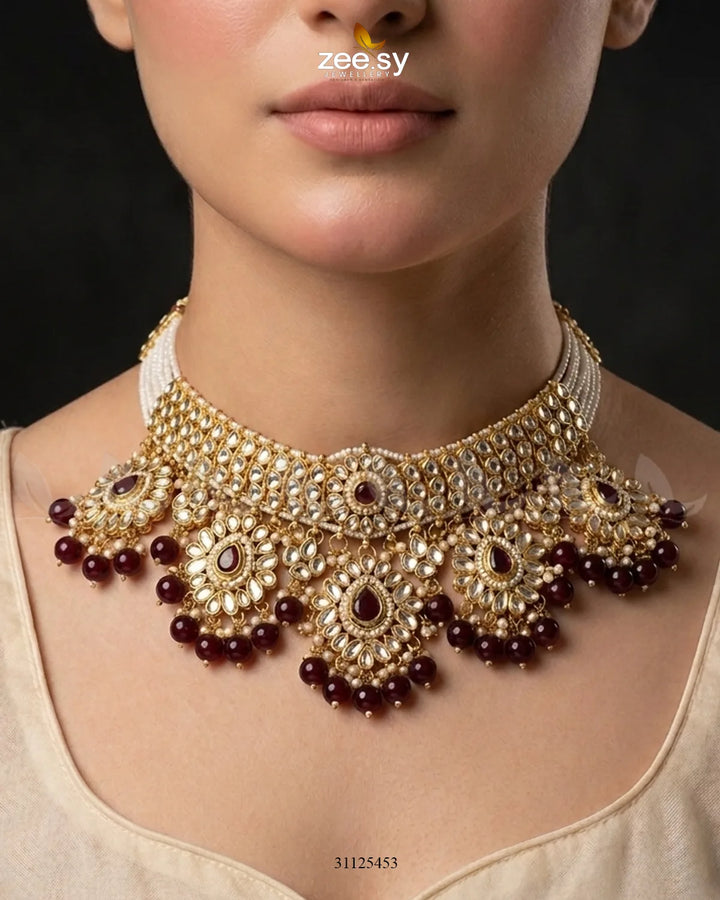 Luxurious Elaborate Grand Bridal Set Bridal Set - Zeesy Jewellery Pakistan | Premium Artificial & Imitation Jewellery