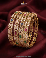 Luxurious Precious Formed Bangles - Multi