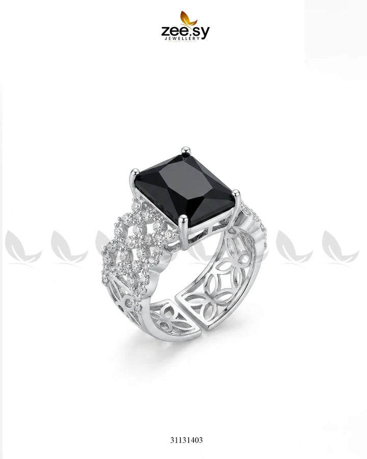 Luxurious Uncut Bold Stone Ring Finger Ring - Zeesy Jewellery Pakistan | Premium Artificial & Imitation Jewellery