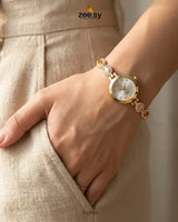 Luxury Rose Bracelet Watch ACCESSORIES - Zeesy Jewellery Pakistan | Premium Artificial & Imitation Jewellery