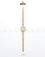 Luxury Rose Bracelet Watch Golden Mint Pink ACCESSORIES - Zeesy Jewellery Pakistan | Premium Artificial & Imitation Jewellery