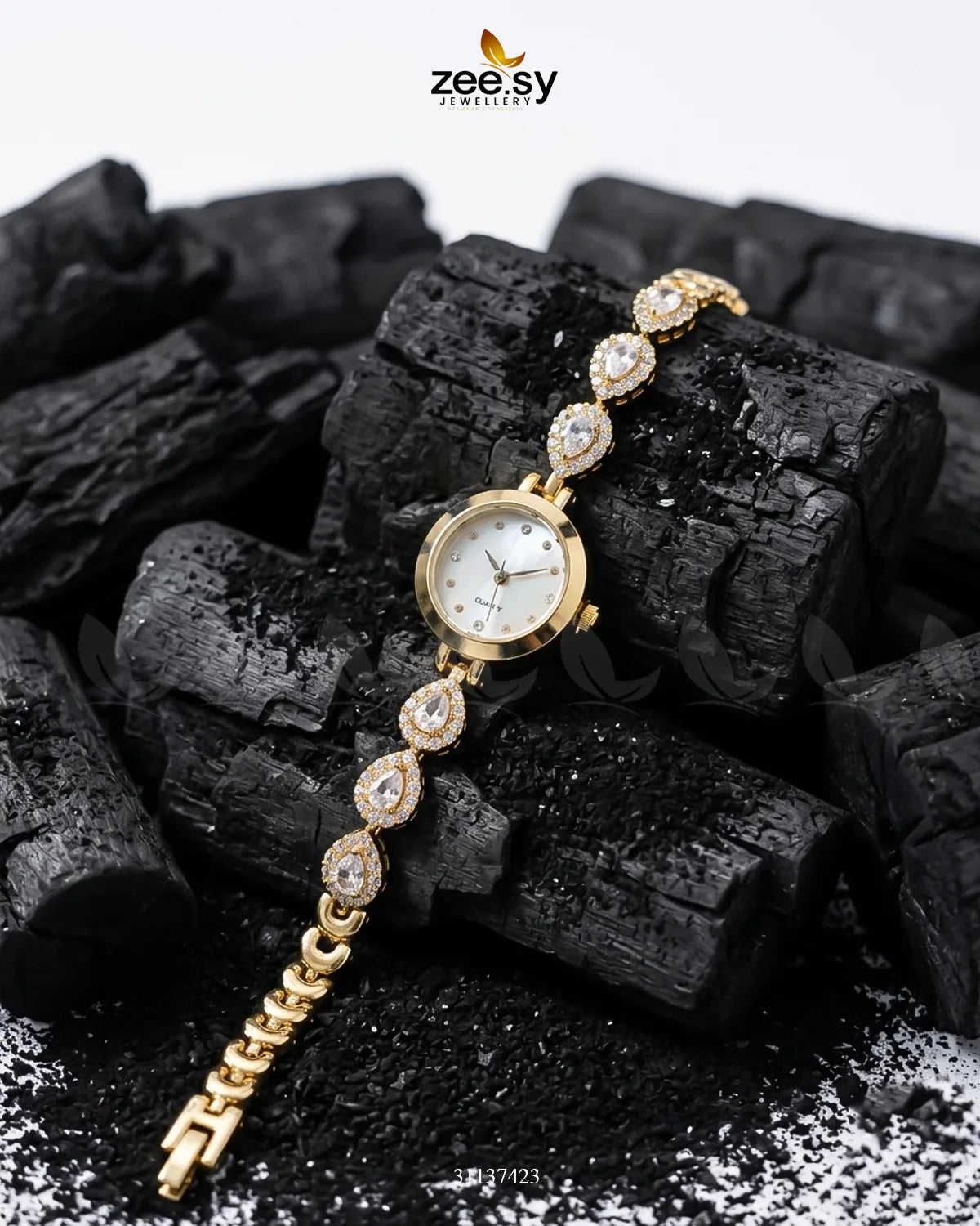 Luxury Rose Bracelet Watch ACCESSORIES - Zeesy Jewellery Pakistan | Premium Artificial & Imitation Jewellery