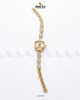 Luxury Rose Bracelet Watch Golden White ACCESSORIES - Zeesy Jewellery Pakistan | Premium Artificial & Imitation Jewellery