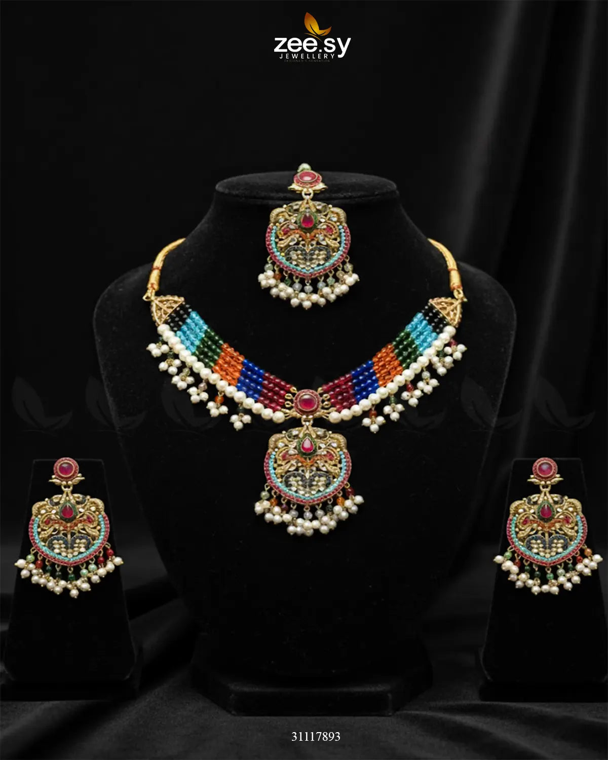 Jasmine Choker Set Multi - Zeesy Jewellery