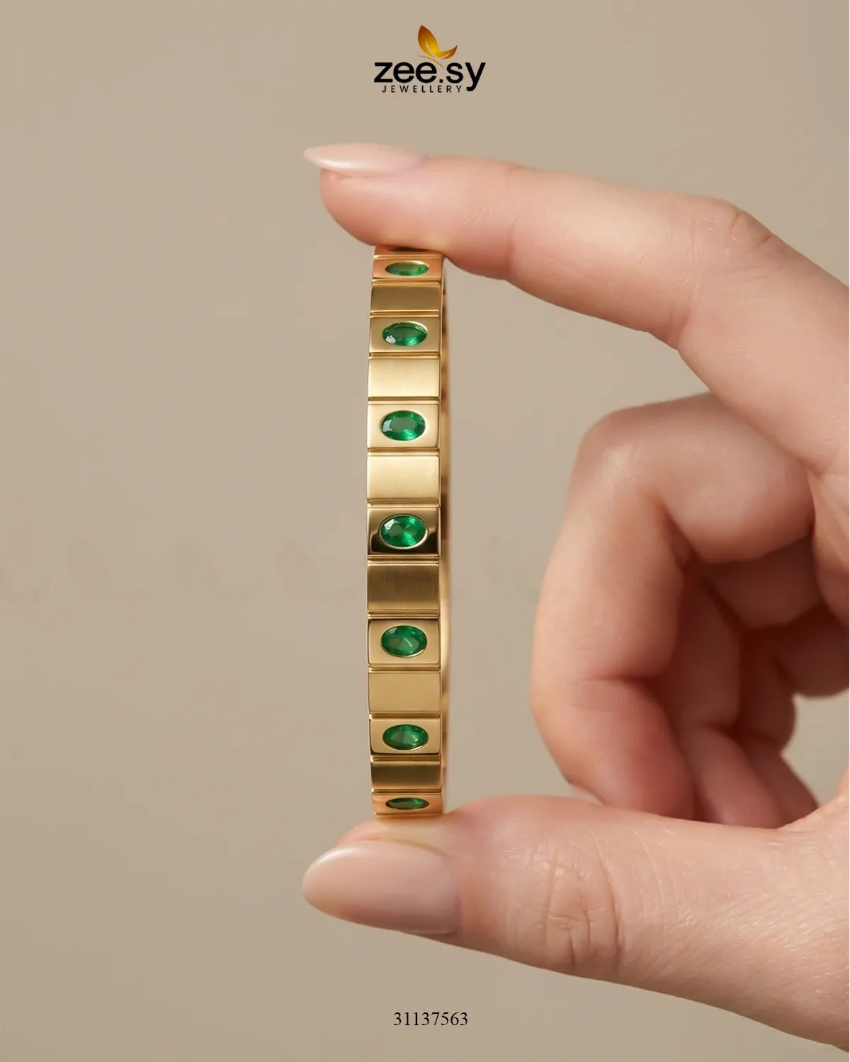 Maeve Emerald Crystal Bracelet Bracelet - Zeesy Jewellery Pakistan | Premium Artificial & Imitation Jewellery