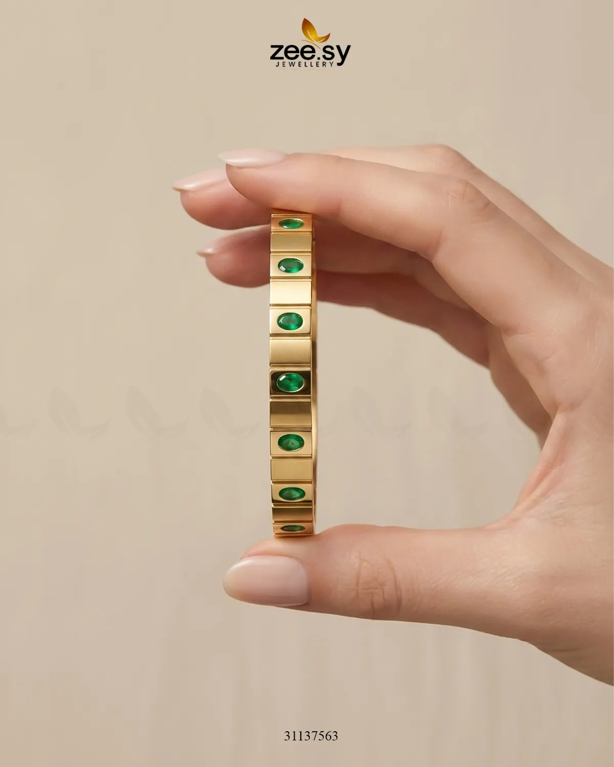 Maeve Emerald Crystal Bracelet Bracelet - Zeesy Jewellery Pakistan | Premium Artificial & Imitation Jewellery