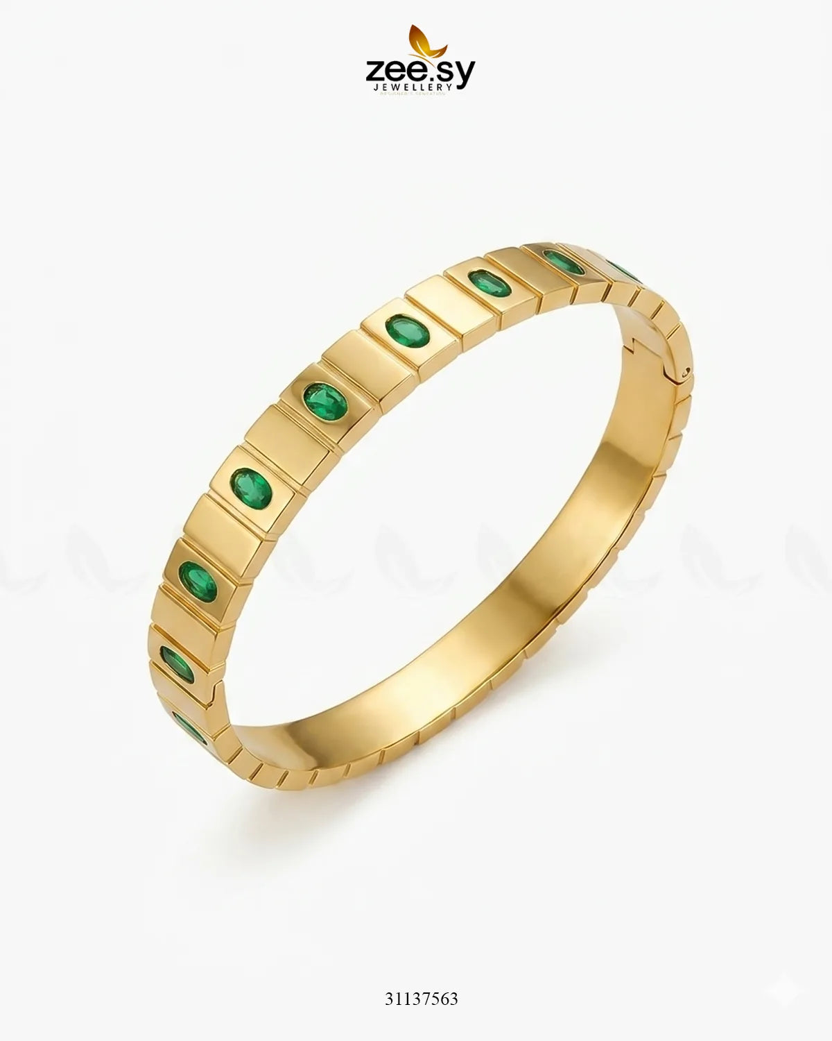 Maeve Emerald Crystal Bracelet Bracelet - Zeesy Jewellery Pakistan | Premium Artificial & Imitation Jewellery