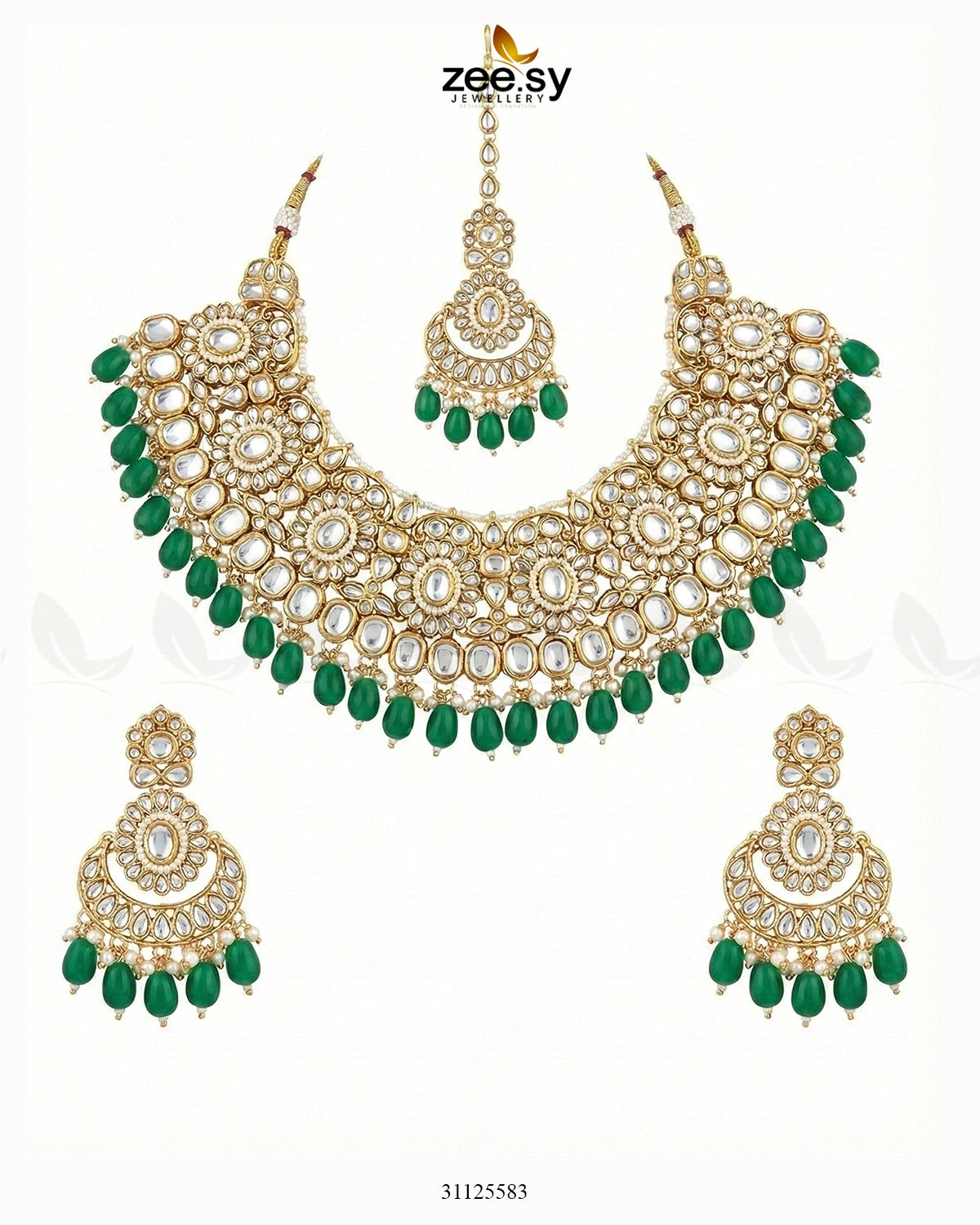 Magnificat Wide Gilded Bridal Set - Zeesy Jewellery