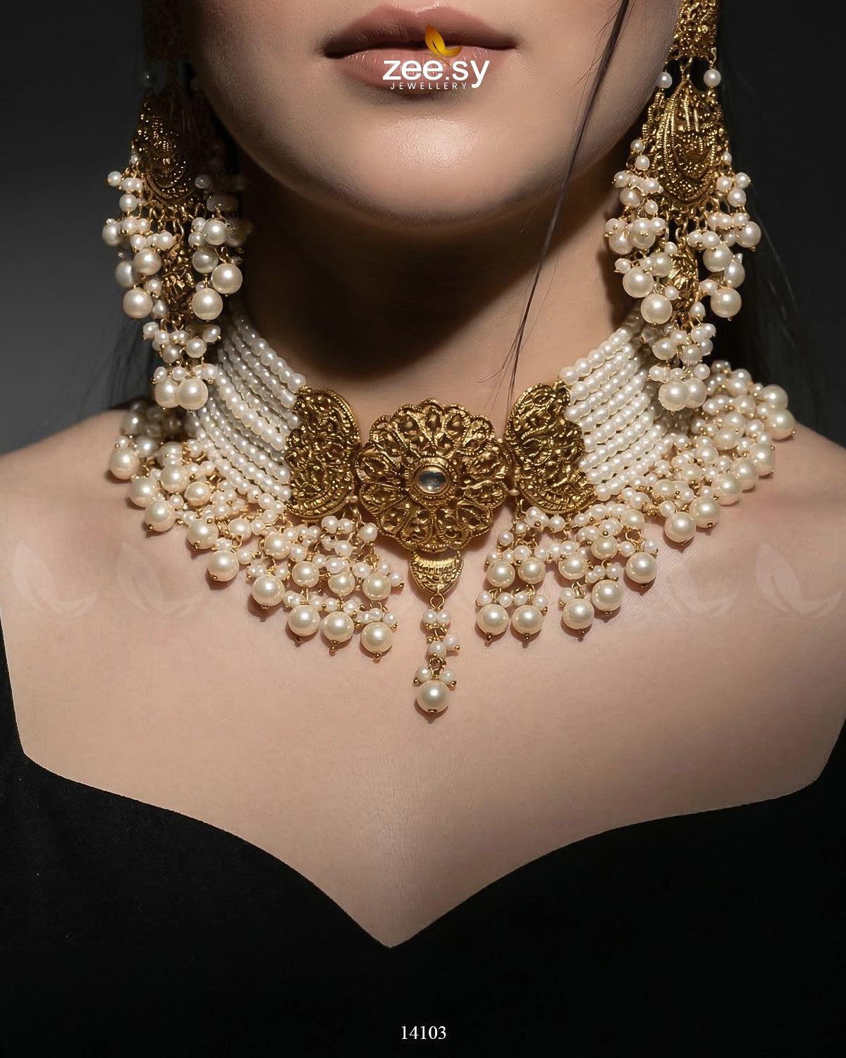 Mahnoor's Bridal Set Bridal Set - Zeesy Jewellery Pakistan | Premium Artificial & Imitation Jewellery