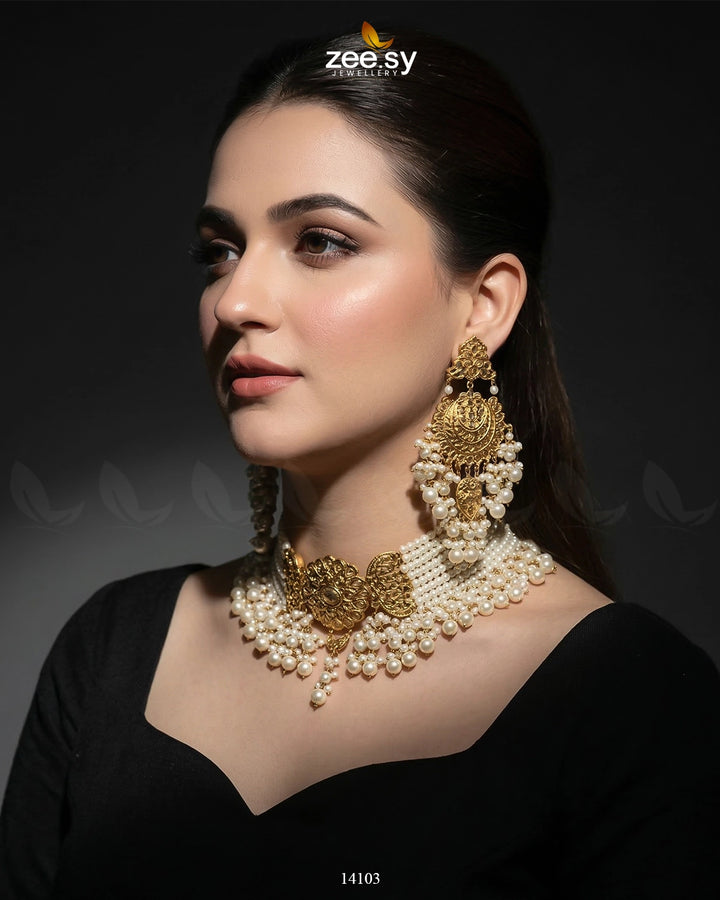 Mahnoor's Bridal Set Bridal Set - Zeesy Jewellery Pakistan | Premium Artificial & Imitation Jewellery