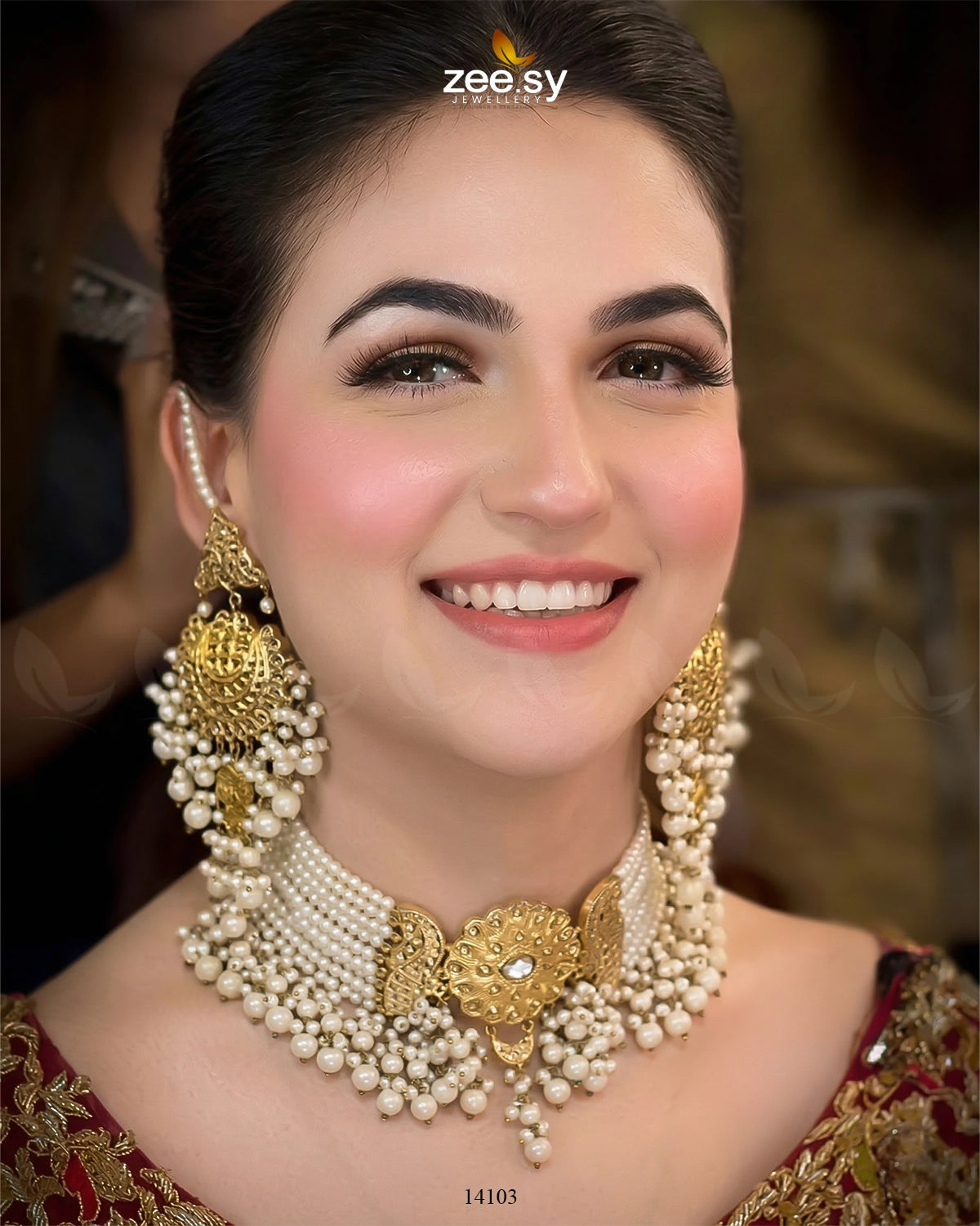 Mahnoor's Bridal Set Bridal Set - Zeesy Jewellery Pakistan | Premium Artificial & Imitation Jewellery