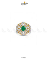 Majestic Geometric Gemstone Ring