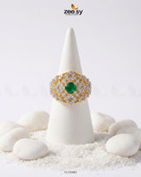 Majestic Geometric Gemstone Ring