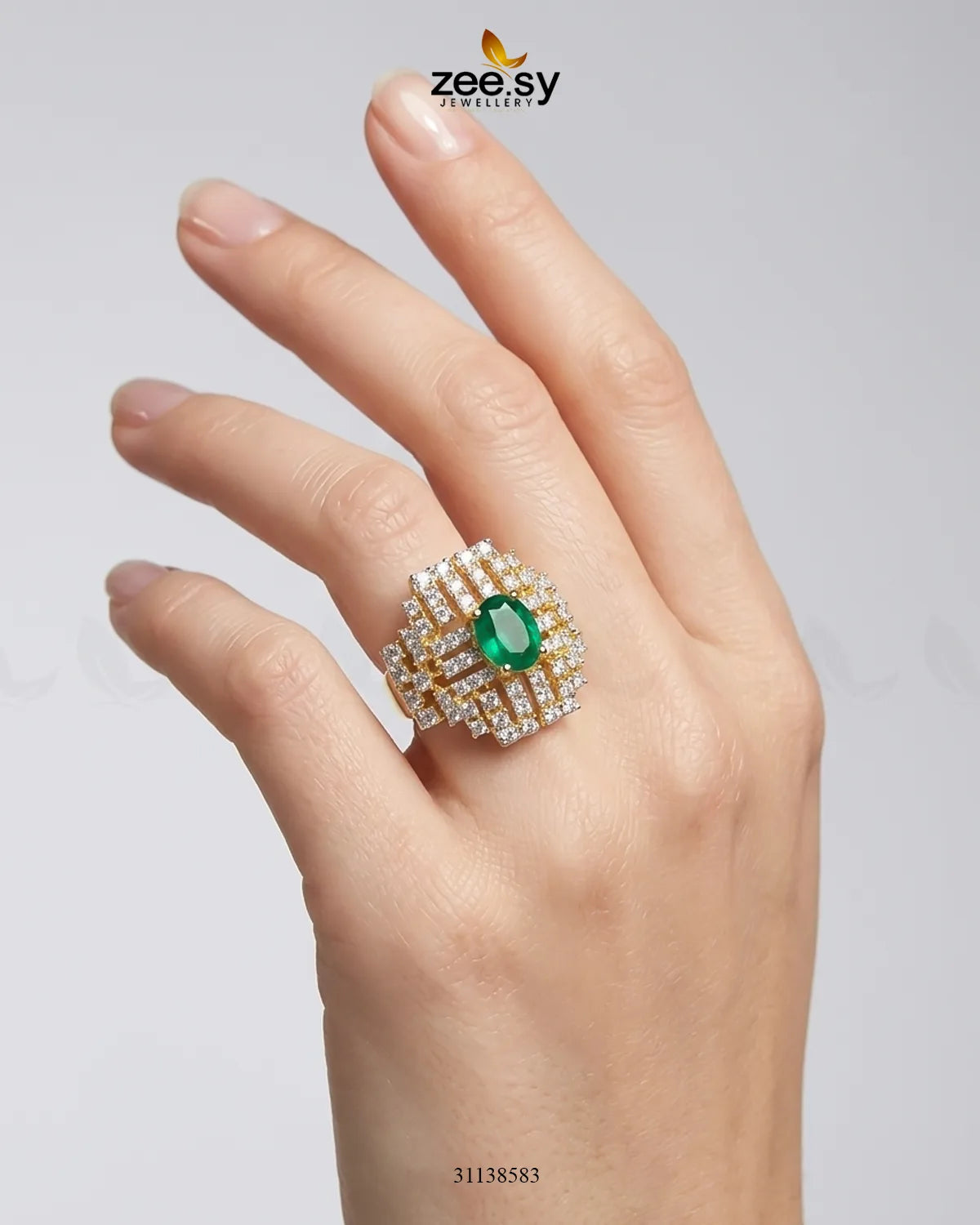 Majestic Heritage Statement Ring Finger Ring - Zeesy Jewellery Pakistan | Premium Artificial & Imitation Jewellery