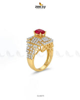 Majestic Heritage Statement Ring Finger Ring - Zeesy Jewellery Pakistan | Premium Artificial & Imitation Jewellery