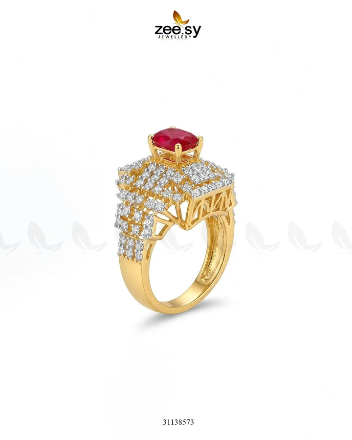 Majestic Heritage Statement Ring Finger Ring - Zeesy Jewellery Pakistan | Premium Artificial & Imitation Jewellery