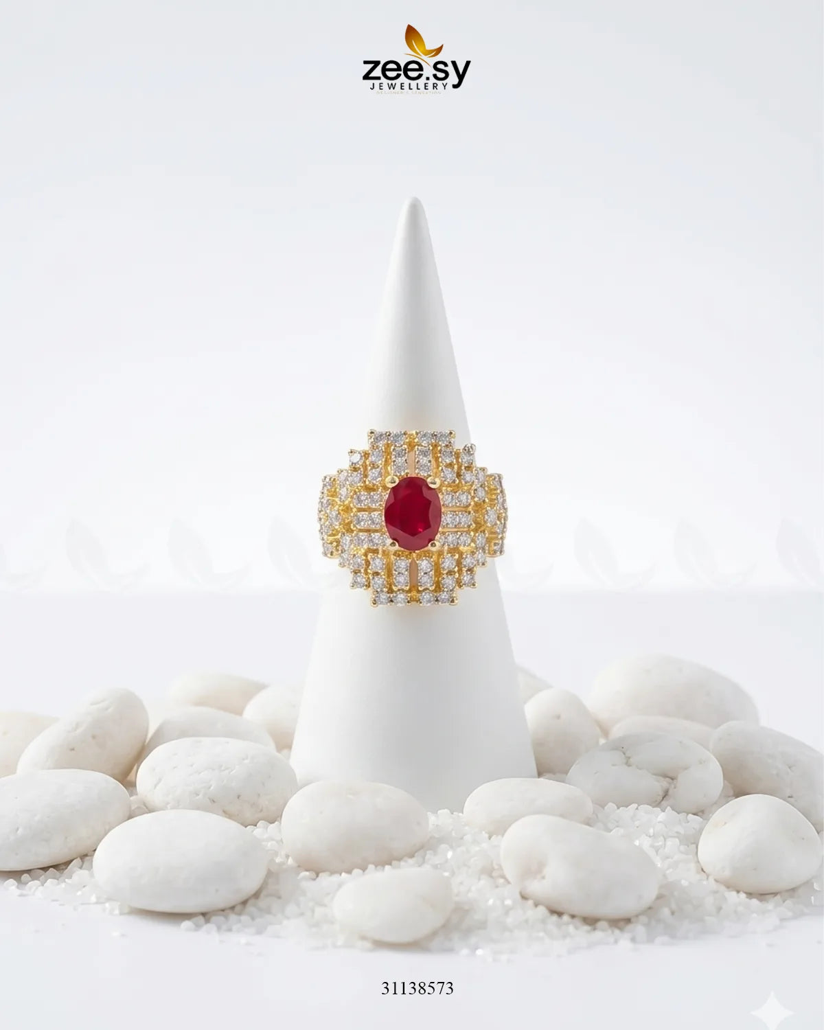 Majestic Heritage Statement Ring Finger Ring - Zeesy Jewellery Pakistan | Premium Artificial & Imitation Jewellery