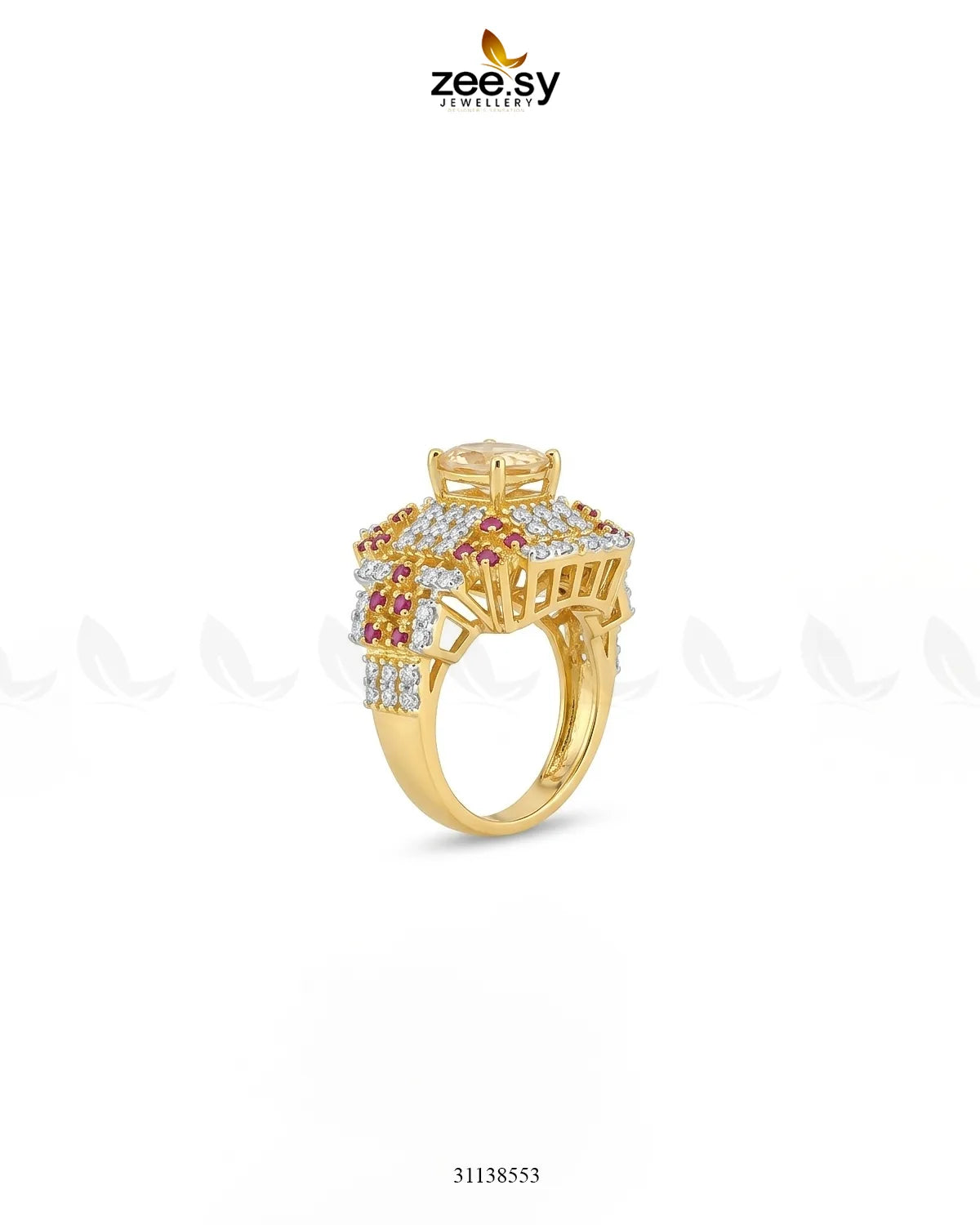 Majestic Heritage Statement Ring Finger Ring - Zeesy Jewellery Pakistan | Premium Artificial & Imitation Jewellery