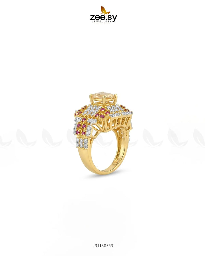 Majestic Heritage Statement Ring Finger Ring - Zeesy Jewellery Pakistan | Premium Artificial & Imitation Jewellery