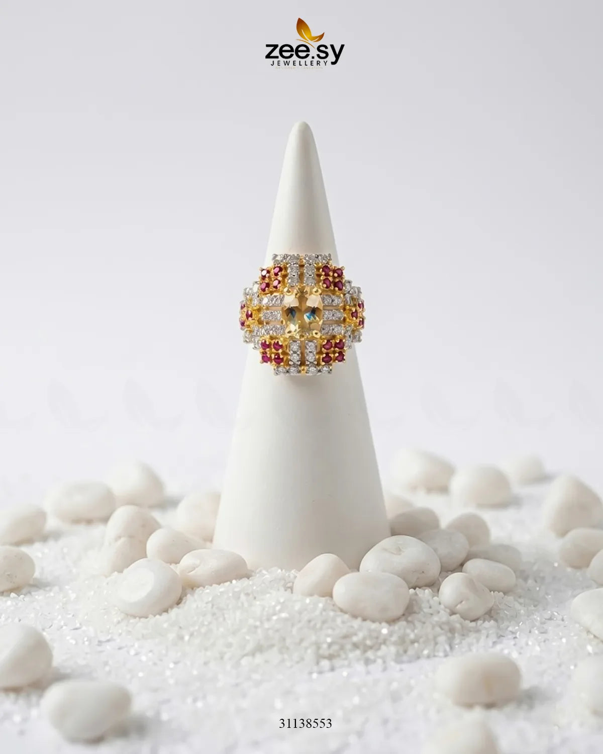 Majestic Heritage Statement Ring Finger Ring - Zeesy Jewellery Pakistan | Premium Artificial & Imitation Jewellery
