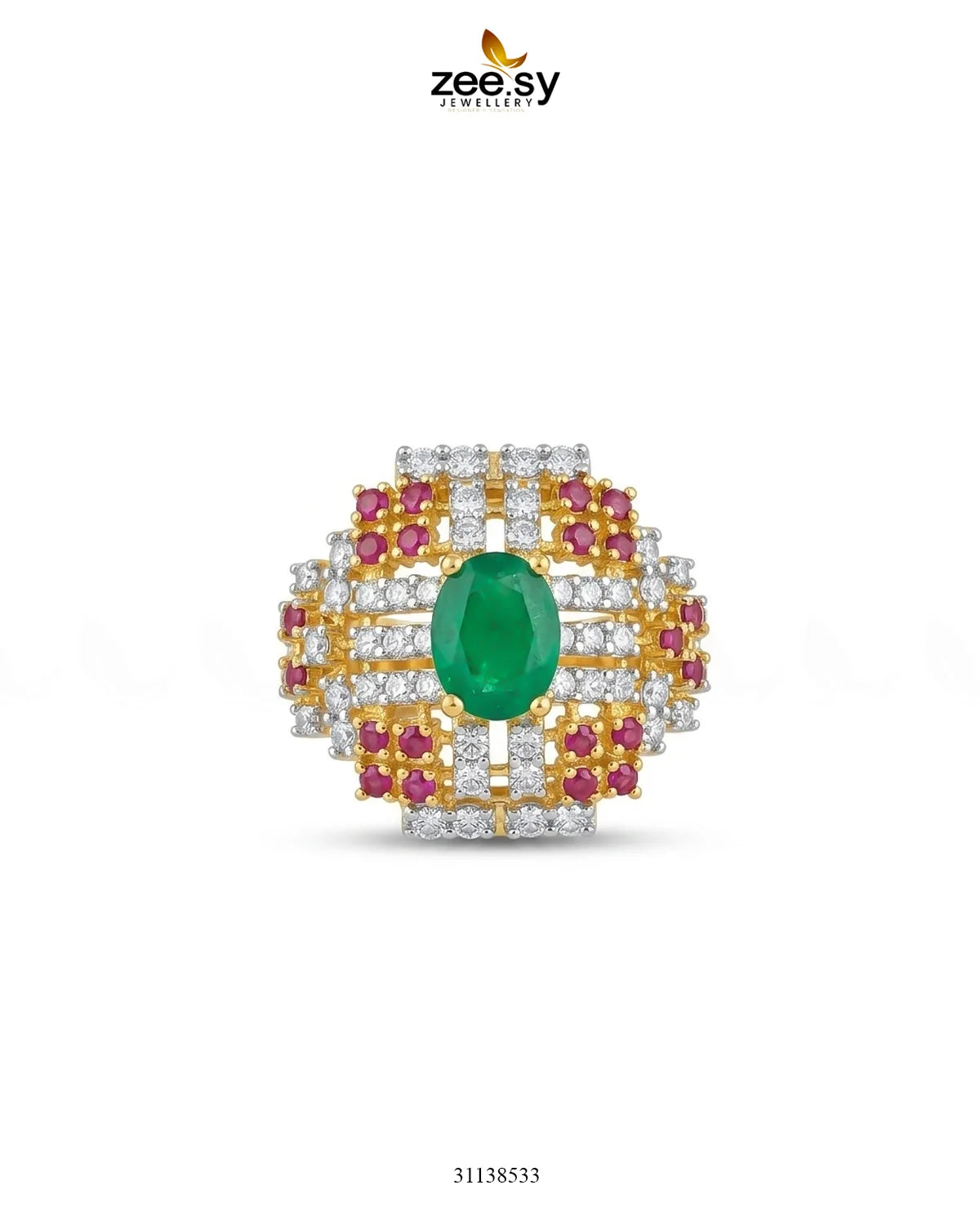 Majestic Heritage Statement Ring Finger Ring - Zeesy Jewellery Pakistan | Premium Artificial & Imitation Jewellery