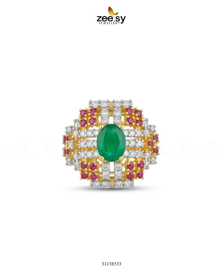 Majestic Heritage Statement Ring Finger Ring - Zeesy Jewellery Pakistan | Premium Artificial & Imitation Jewellery