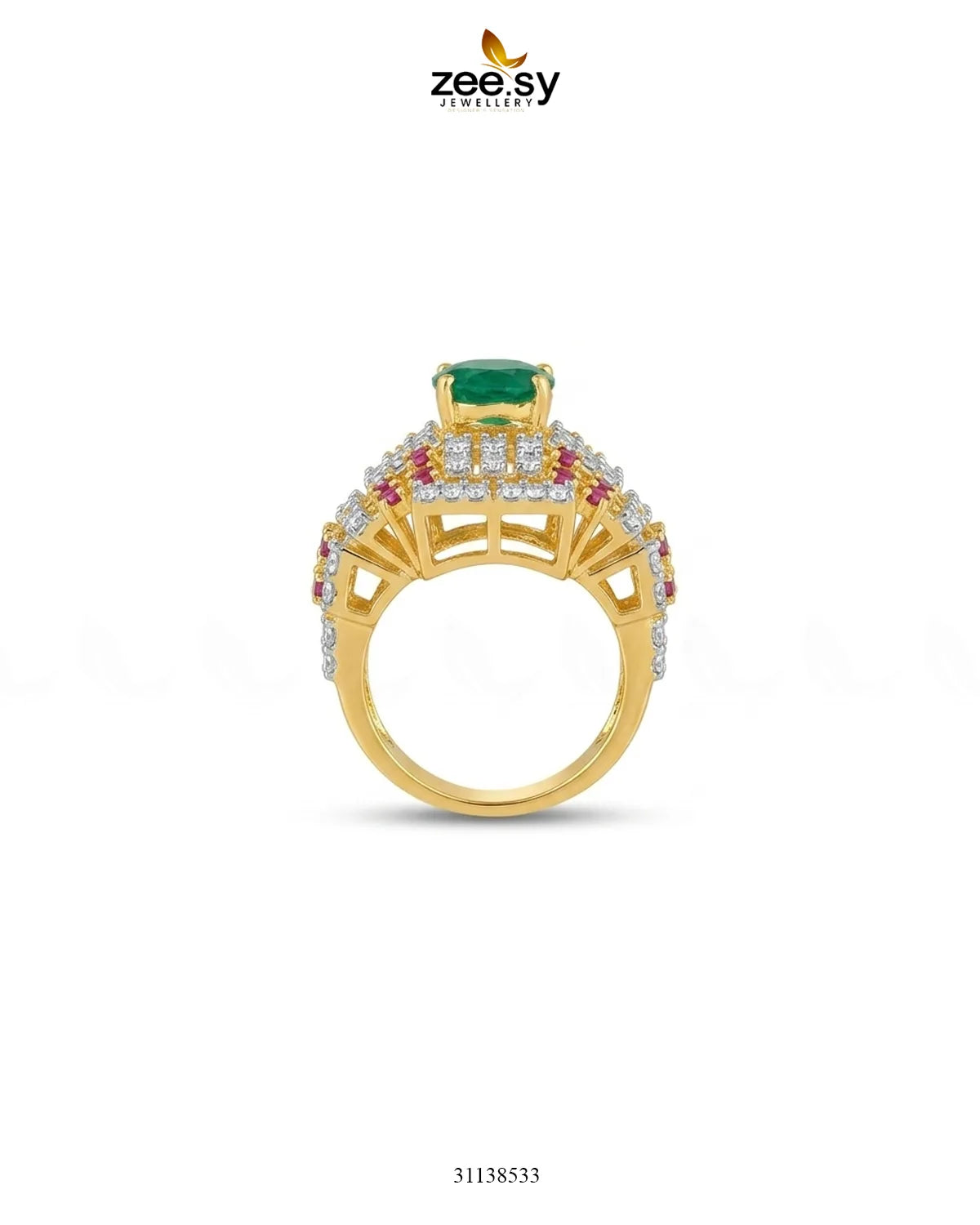 Majestic Heritage Statement Ring Finger Ring - Zeesy Jewellery Pakistan | Premium Artificial & Imitation Jewellery