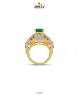 Majestic Heritage Statement Ring Finger Ring - Zeesy Jewellery Pakistan | Premium Artificial & Imitation Jewellery