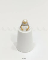 Majestic Double Halo Crown Ring