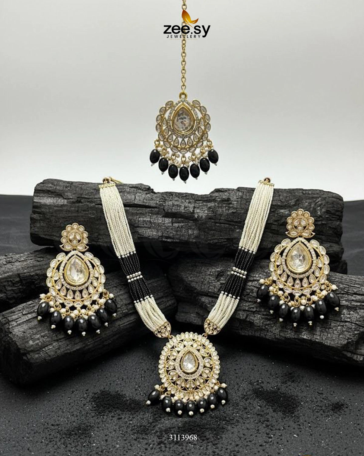 Maranta Malla Set Black - Zeesy Jewellery